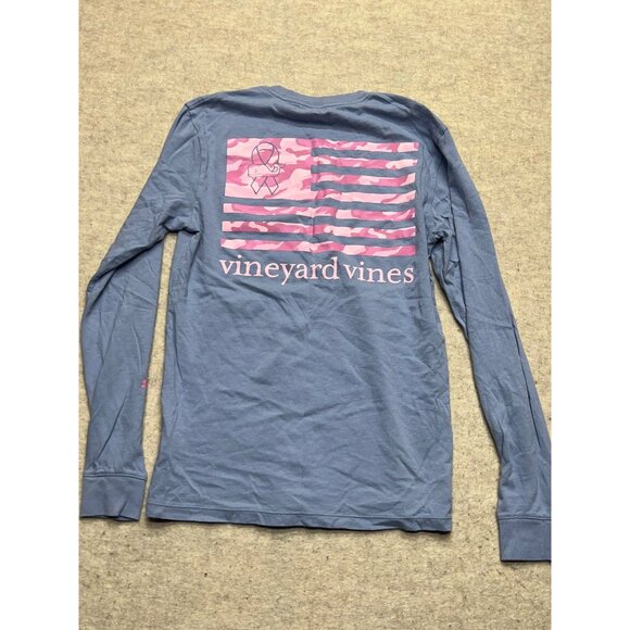 Vineyard Vines Long Sleeve Crewneck Breast Cancer Awareness T-shirt XS - Picture 4 of 9